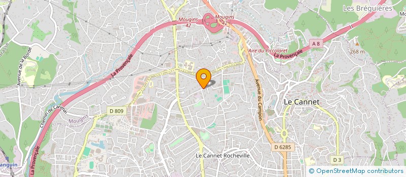 localisation de l'entreprise MADAME CELIA BAUHARDT à LE CANNET
