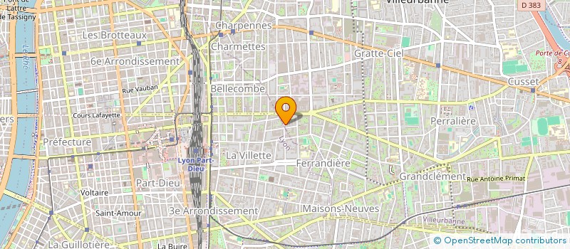 localisation de l'entreprise MADAME CELIA BAYIM-ETNGAR  VILLEURBANNE