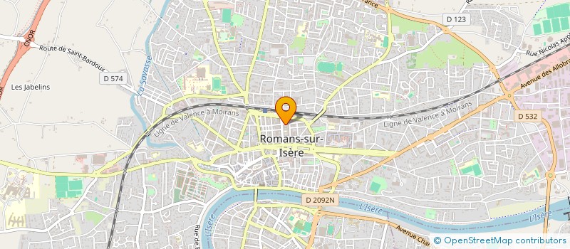 localisation de l'entreprise MADAME CELIA BAZIZE à ROMANS-SUR-ISERE