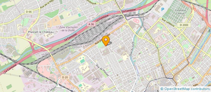 localisation de l'entreprise MADAME CELIA BELAIDI  MULHOUSE