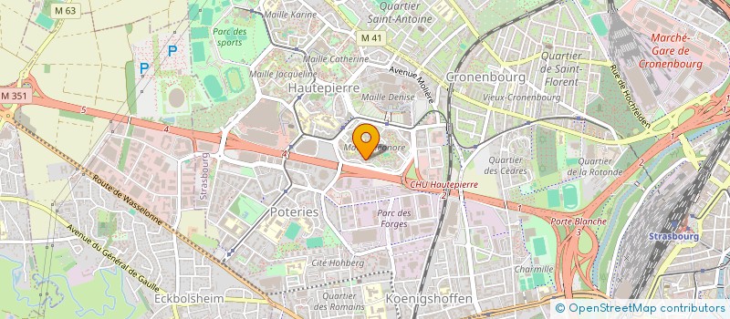 localisation de l'entreprise MADAME CELIA BENCHEIKH à STRASBOURG