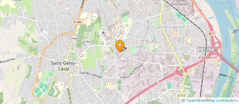 localisation de l'entreprise MADAME CELIA BENMOUFFOK  OULLINS-PIERRE-BENITE