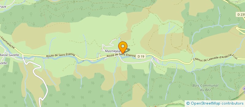 localisation de l'entreprise MADAME CELIA BENOIT  SAINT-ETIENNE-DE-LUGDARES