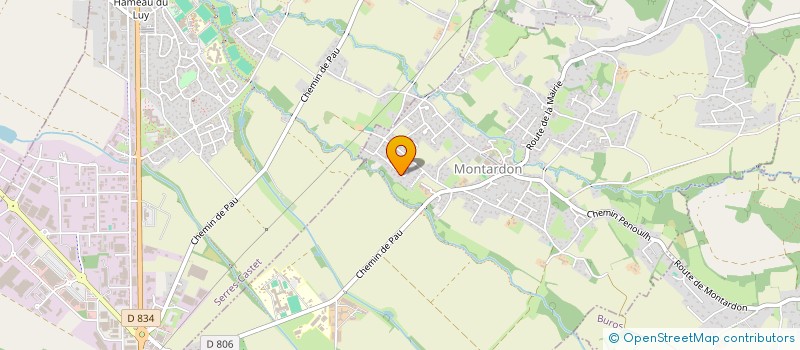 localisation de l'entreprise MADAME CELIA BERGEAUD  MONTARDON