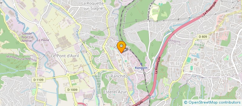 localisation de l'entreprise MADAME CELIA BERTILLE  MANDELIEU-LA-NAPOULE