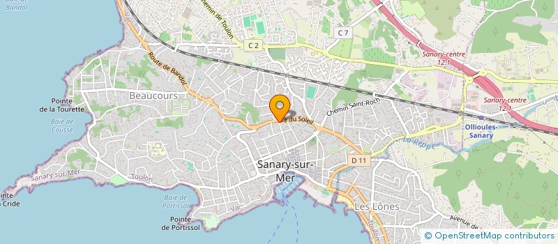 localisation de l'entreprise MADAME CELIA BLANC  SANARY-SUR-MER