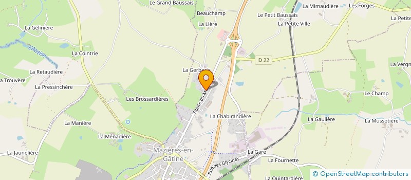 localisation de l'entreprise MADAME CELIA BLANCHARD  MAZIERES-EN-GATINE