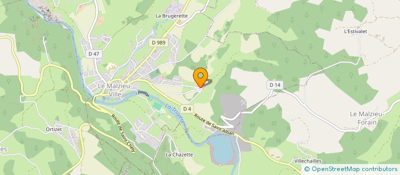 localisation de l'entreprise MADAME CELIA BOULET  LE MALZIEU-VILLE