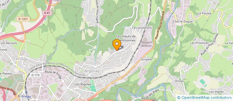 localisation de l'entreprise MADAME CELIA BOULITROP à ARGONAY