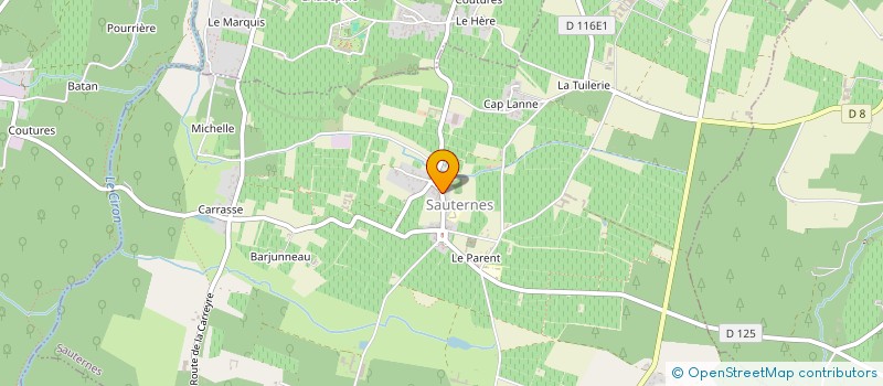 localisation de l'entreprise MADAME CELIA BOUTTIER  SAUTERNES