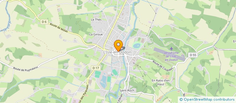 localisation de l'entreprise MADAME CELIA BRIAUT  L'ISLE-EN-DODON