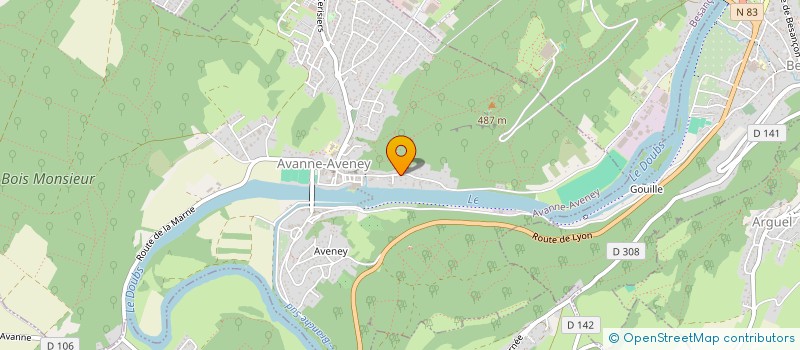 localisation de l'entreprise MADAME CELIA BRUNOT  AVANNE-AVENEY