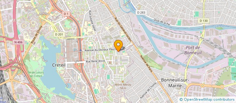 localisation de l'entreprise MADAME CELIA CARBEL  CRETEIL