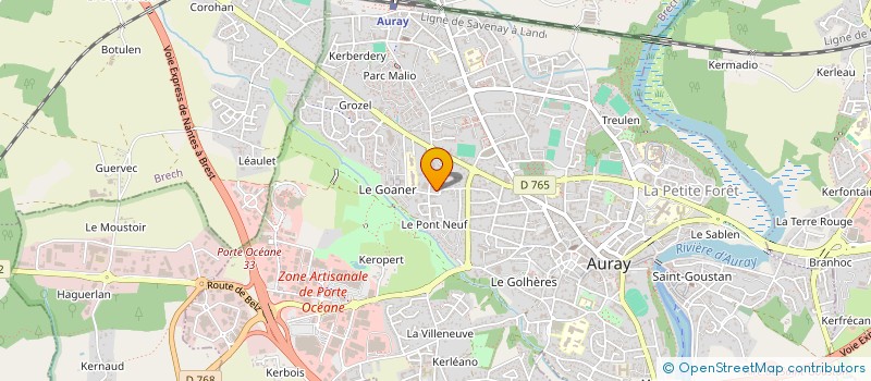 localisation de l'entreprise MADAME CELIA CHARDON à AURAY