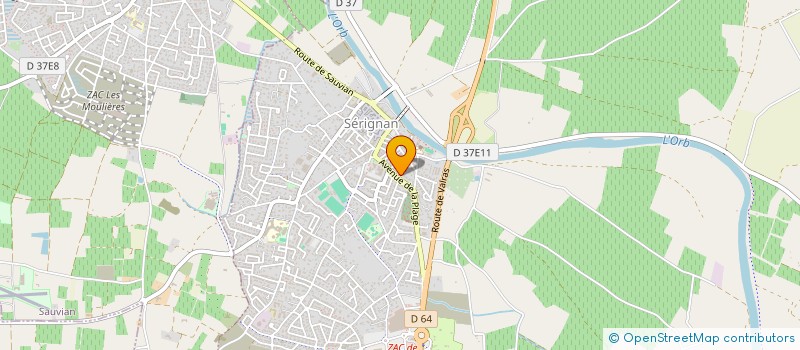 localisation de l'entreprise MADAME CELIA CHARDOUX à SERIGNAN