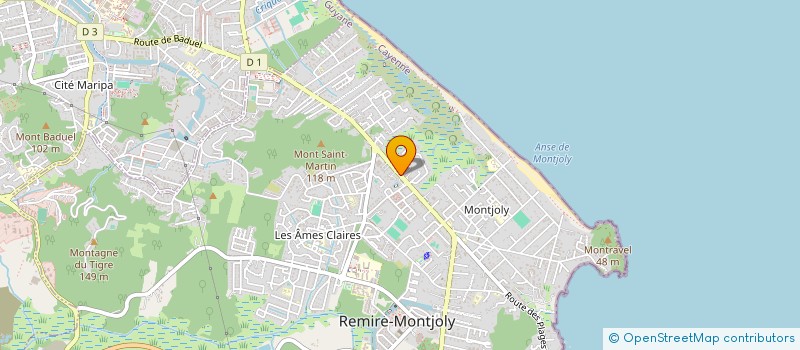 localisation de l'entreprise MADAME CELIA CHARPENTIER TITY  REMIRE-MONTJOLY