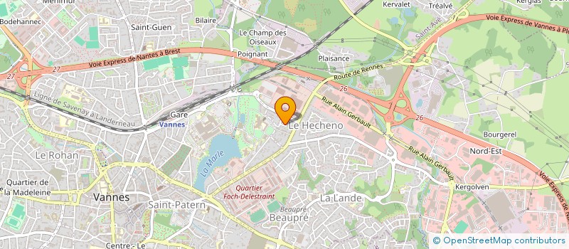 localisation de l'entreprise MADAME CELIA CHEVALIER à VANNES