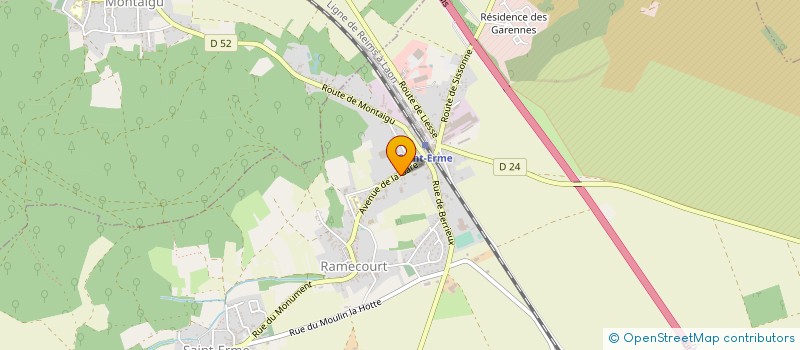 localisation de l'entreprise MADAME CELIA CLAIRE LILIANE TOINON à SAINT-ERME-OUTRE-ET-RAMECOURT