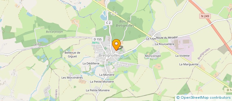 localisation de l'entreprise MADAME CELIA COPPET  BRETIGNOLLES