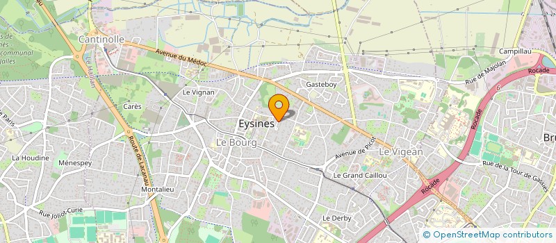 localisation de l'entreprise MADAME CELIA CORALIE CLEMENT  EYSINES