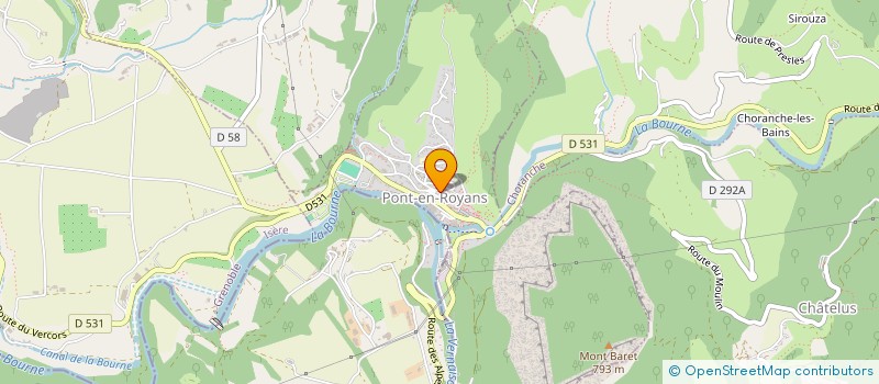 localisation de l'entreprise MADAME CELIA COT  PONT-EN-ROYANS