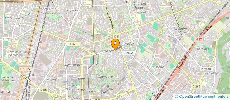 localisation de l'entreprise MADAME CELIA COUSTELLIE  GRENOBLE