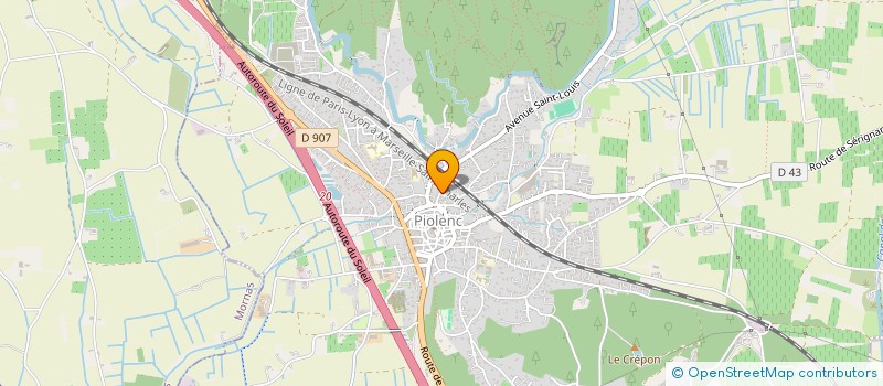 localisation de l'entreprise MADAME CELIA CRESCIONI à PIOLENC