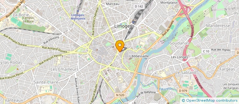 localisation de l'entreprise MADAME CELIA DA SILVA à LIMOGES