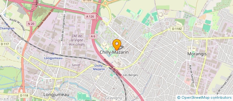 localisation de l'entreprise MADAME CELIA DACLIN à CHILLY-MAZARIN