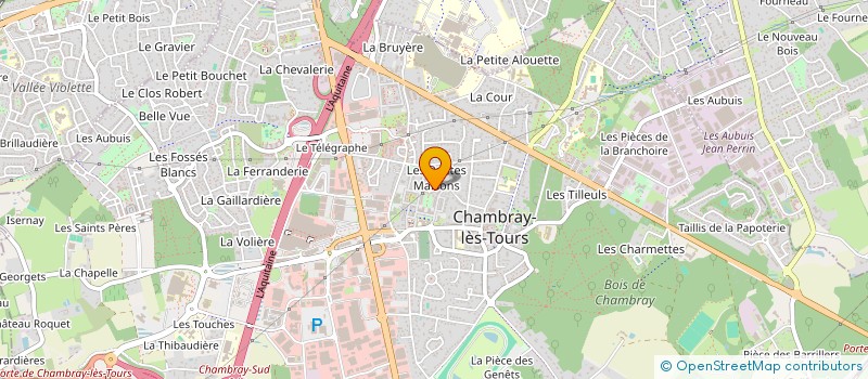 localisation de l'entreprise MADAME CELIA DAUBY  CHAMBRAY-LES-TOURS