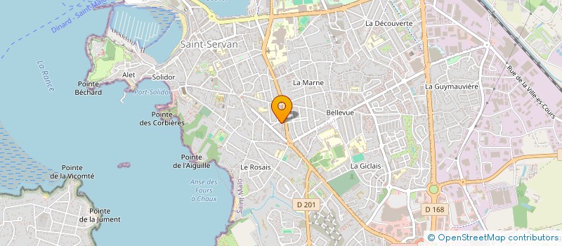 localisation de l'entreprise MADAME CELIA DELAMARE  SAINT-MALO