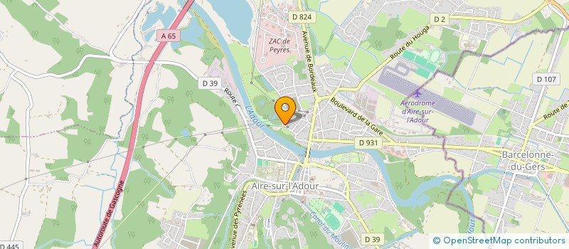 localisation de l'entreprise MADAME CELIA DELAVELLE  AIRE-SUR-L'ADOUR