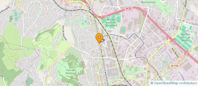 localisation de l'entreprise MADAME CELIA DELLA-NAVE  SAINT-ETIENNE