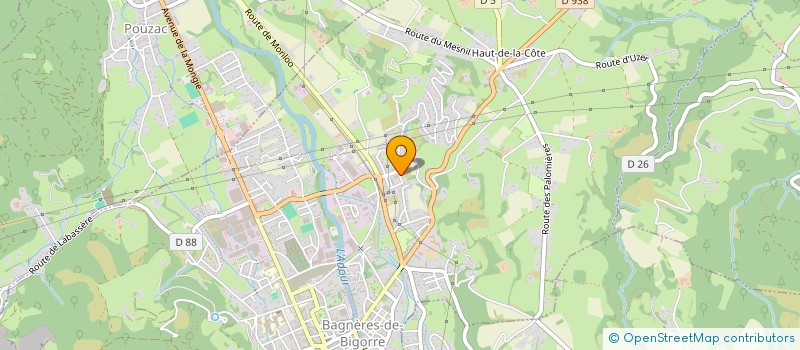 localisation de l'entreprise MADAME CELIA DISDERO  BAGNERES-DE-BIGORRE