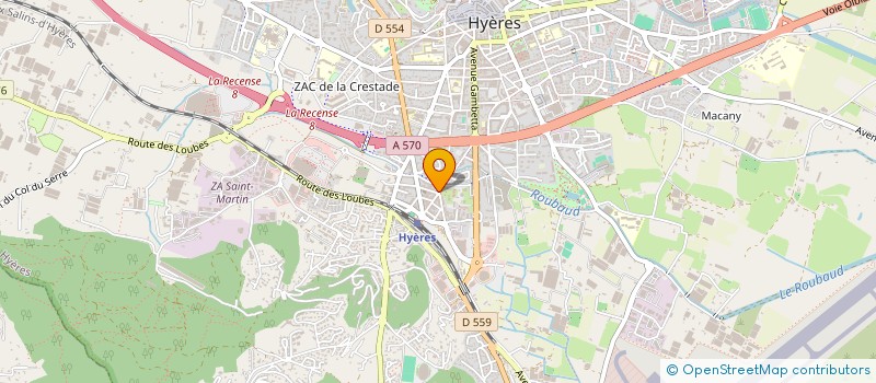 localisation de l'entreprise MADAME CELIA DOMANECH  HYERES