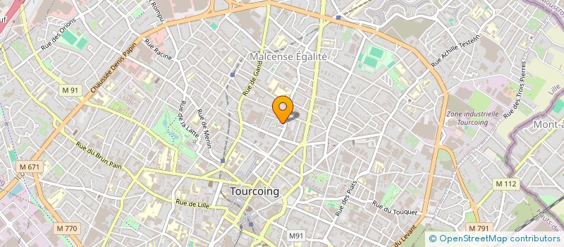 localisation de l'entreprise MADAME CELIA DUBRULLE  TOURCOING