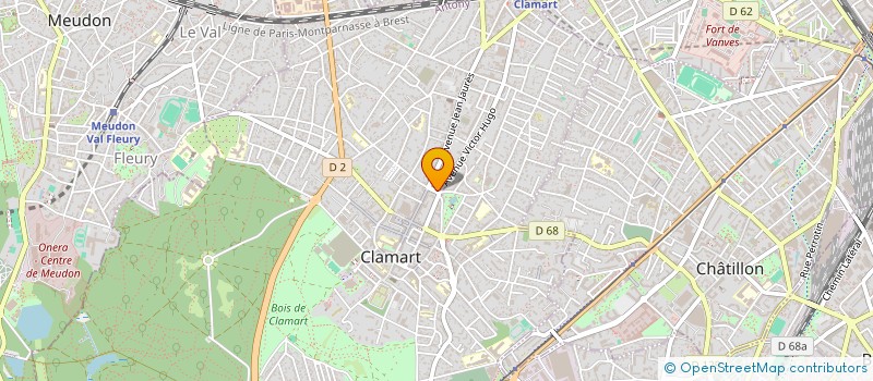 localisation de l'entreprise MADAME CELIA DUBUT à CLAMART