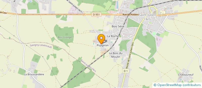 localisation de l'entreprise MADAME CELIA DUCAT  SAINT-JULIEN-L'ARS