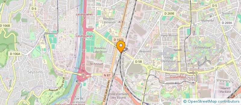 localisation de l'entreprise MADAME CELIA DUGNE à GRENOBLE