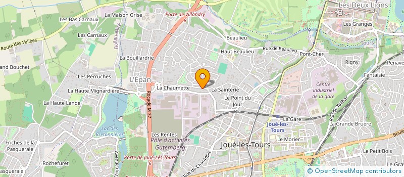 localisation de l'entreprise MADAME CELIA DURAND  JOUE-LES-TOURS