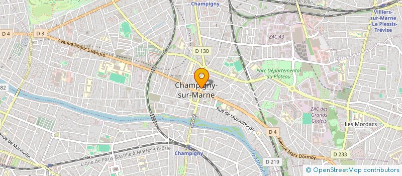 localisation de l'entreprise MADAME CELIA EL HEIDANI à CHAMPIGNY-SUR-MARNE