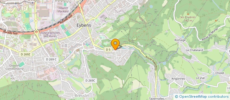 localisation de l'entreprise MADAME CELIA FABRE  EYBENS