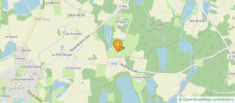 localisation de l'entreprise MADAME CELIA FALCAND à CHALAMONT