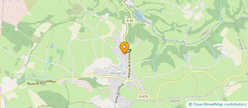 localisation de l'entreprise MADAME CELIA FARDET  ALVIGNAC