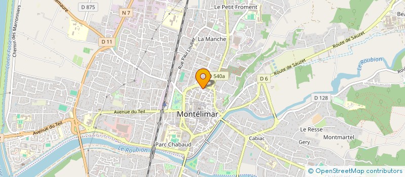 localisation de l'entreprise MADAME CELIA FERNANDEZ  MONTELIMAR