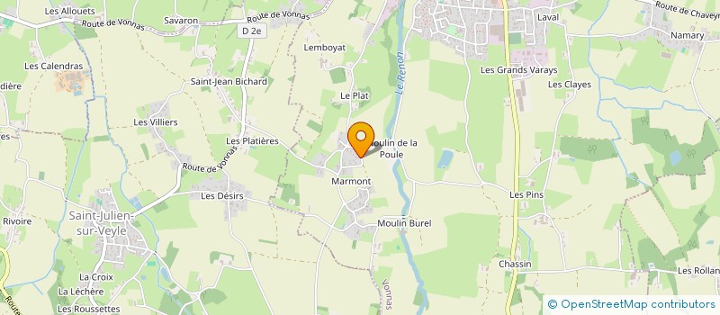 localisation de l'entreprise MADAME CELIA FERREIRA à VONNAS