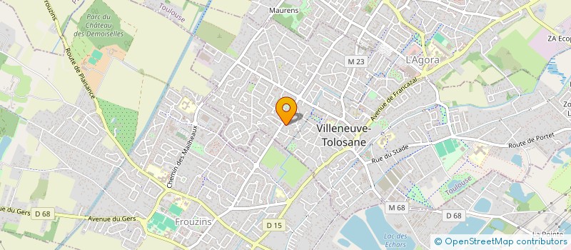 localisation de l'entreprise MADAME CELIA FILIPA PADRAO GRACIOSO à VILLENEUVE-TOLOSANE