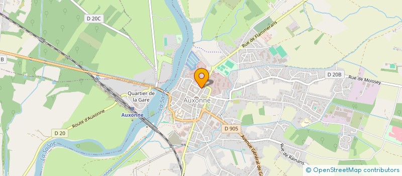 localisation de l'entreprise MADAME CELIA FOURTANE  AUXONNE