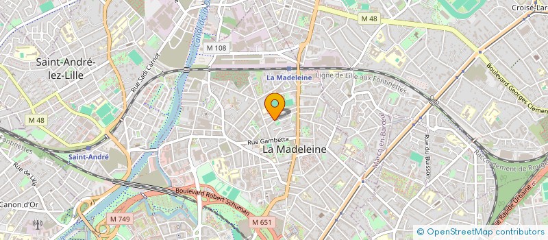localisation de l'entreprise MADAME CELIA FOVET à LA MADELEINE