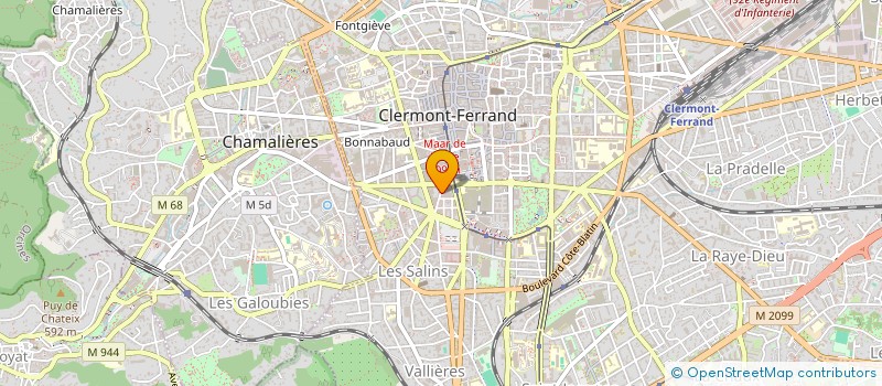 localisation de l'entreprise MADAME CELIA FREBERT  CLERMONT-FERRAND